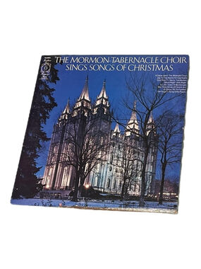 Vintage Mormon Tabernacle Choir Vinyl LP Songs Of Christmas Harmony Black USA